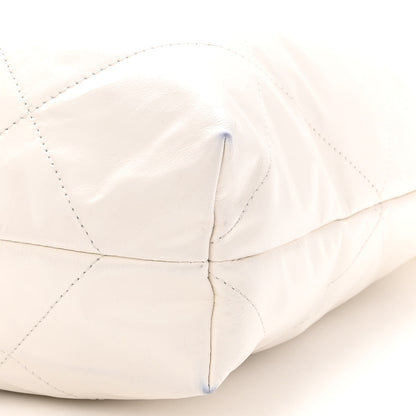 Chanel Shiny Calfskin Quilted Chanel 22 White 11 of 13