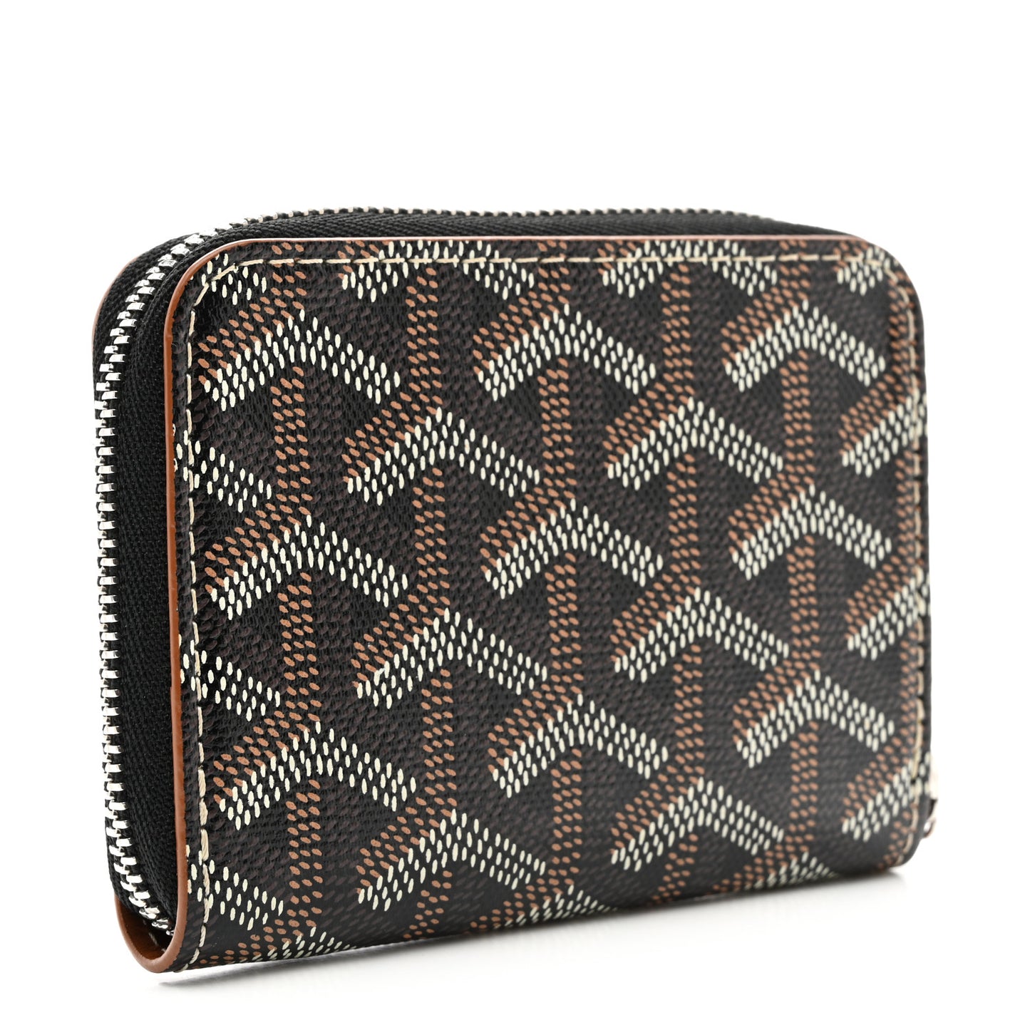 Goyardine Matignon PM Wallet Black Gold