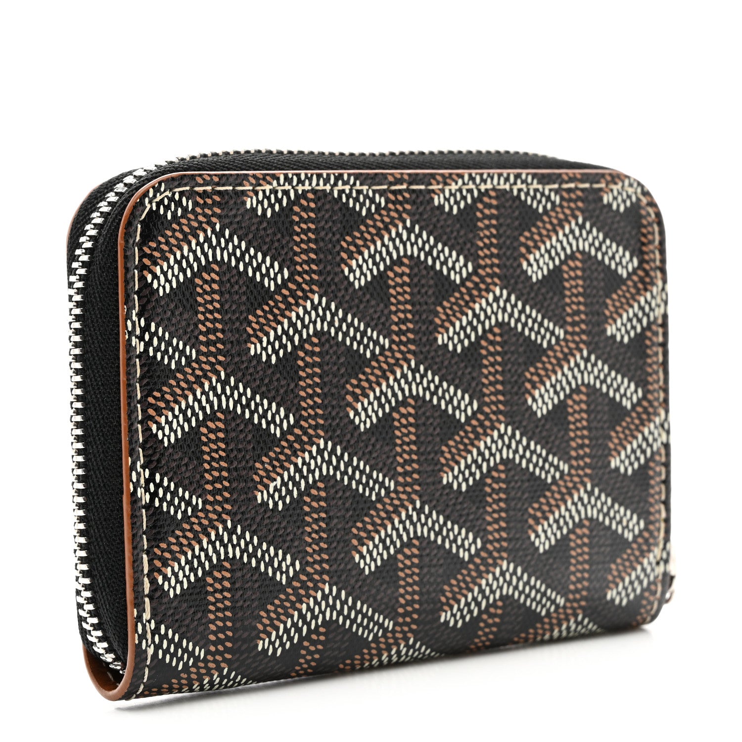 Goyard Goyardine Matignon PM Wallet Black Gold 3 of 7