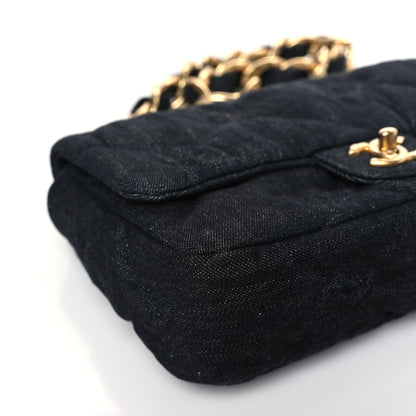 Chanel Denim Quilted Medium Funky Town Flap Black 8 of 9