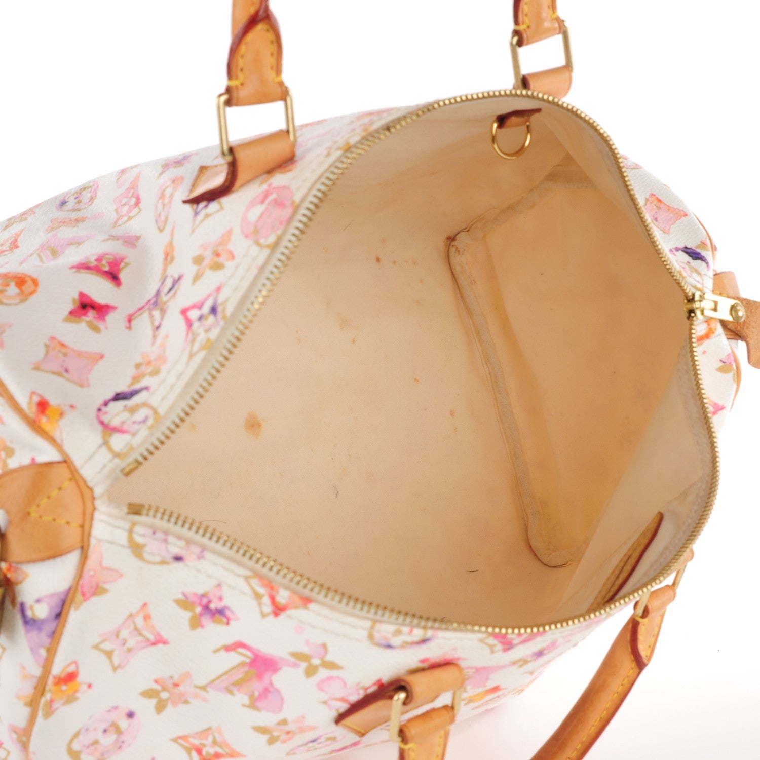 Louis Vuitton Watercolor Aquarelle Speedy 35 White 7 of 8