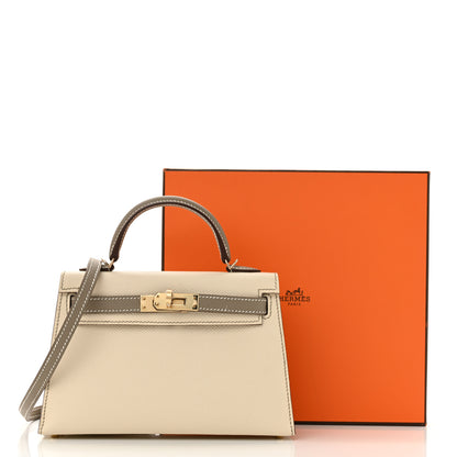 Hermes Epsom Mini Horseshoe Kelly Sellier 20 Craie Gris Asphalte 11 of 11