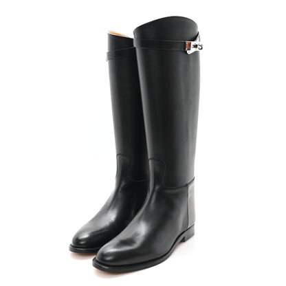 Hermes Box Kelly Jumping Boots 41 40 Black 4 of 9