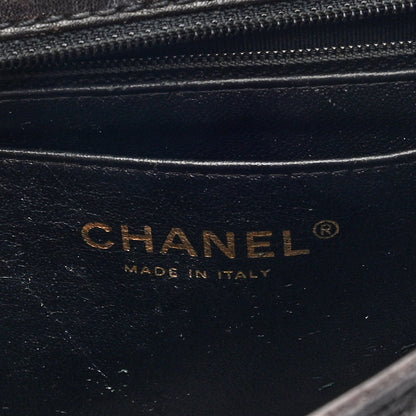 Chanel Calfskin Stitched Medium Vintage Single Flap Dark Brown 6 of 10
