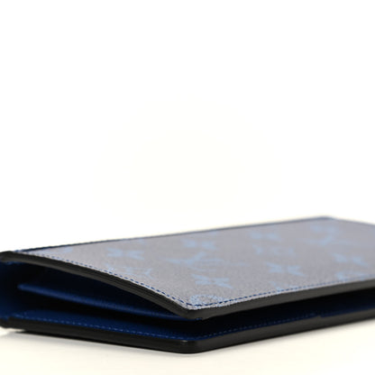 Louis Vuitton Taigarama Brazza Wallet NM Cobalt 7 of 8