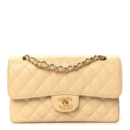 Chanel Caviar Quilted Small Double Flap Beige 1 of 12