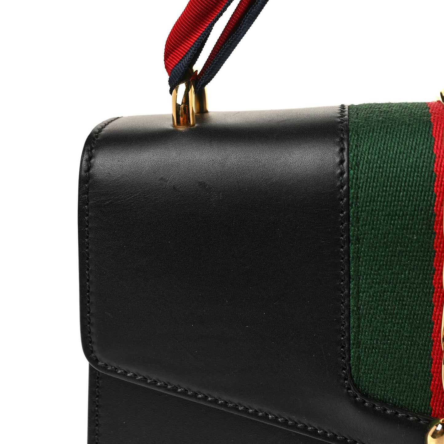 Calfskin Small Sylvie Shoulder Bag Black