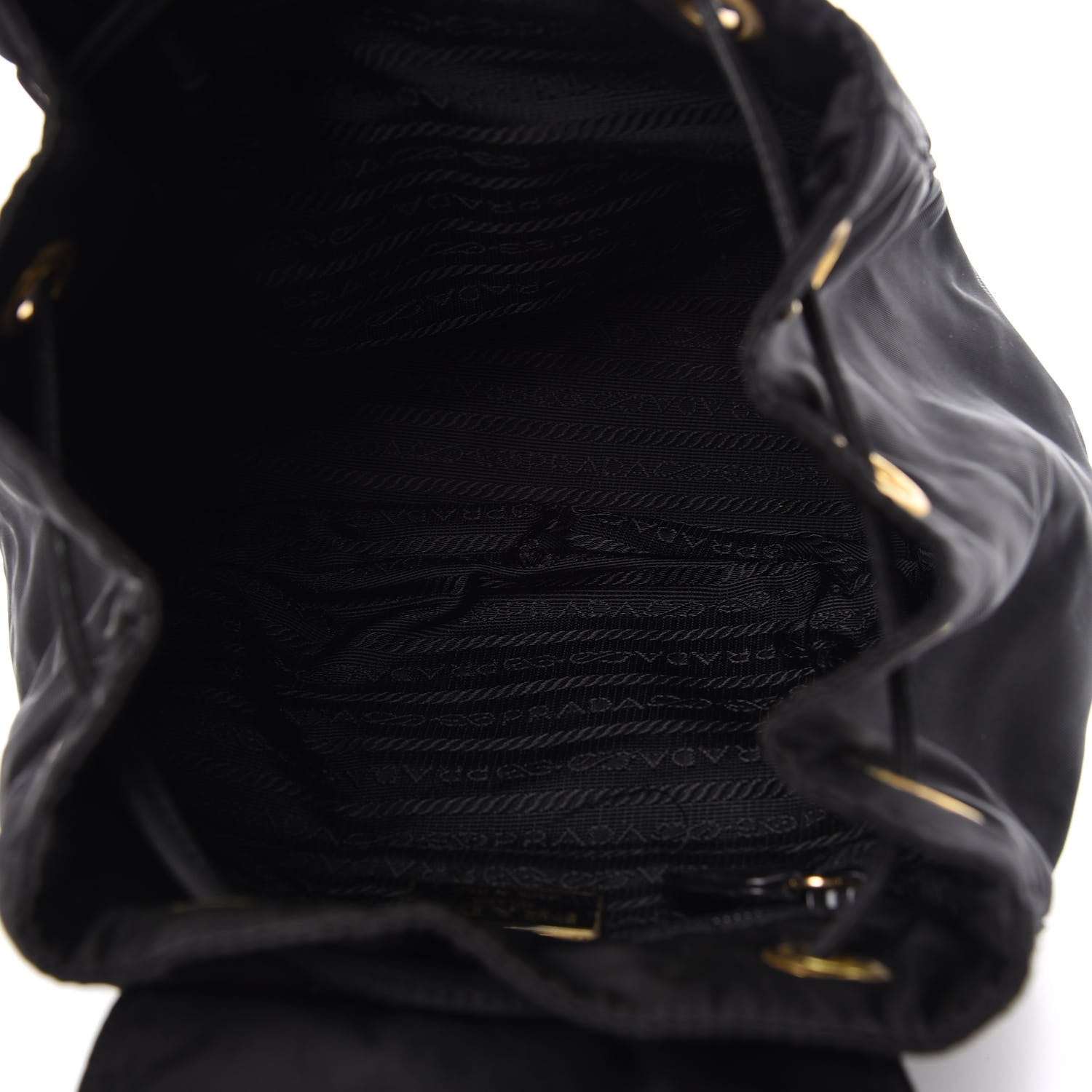 Prada Tessuto Nylon Vela Quilted Chain Backpack Black 4 of 9