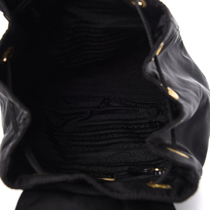 Prada Tessuto Nylon Vela Quilted Chain Backpack Black 4 of 9