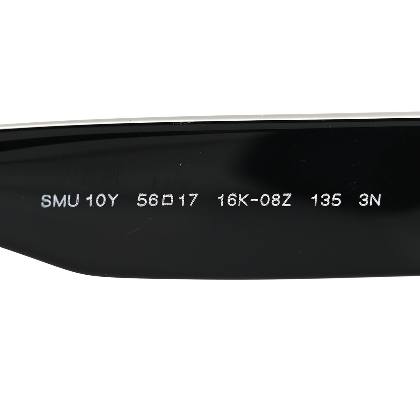 Acetate Rectangle Sunglasses SMU 10Y Black