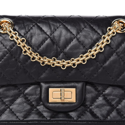 Chanel Aged Calfskin Quilted 2.55 Reissue Mini Flap Black 10 of 11