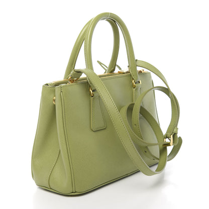 Prada Saffiano Lux Mini Galleria Double Zip Tote Prato 3 of 12