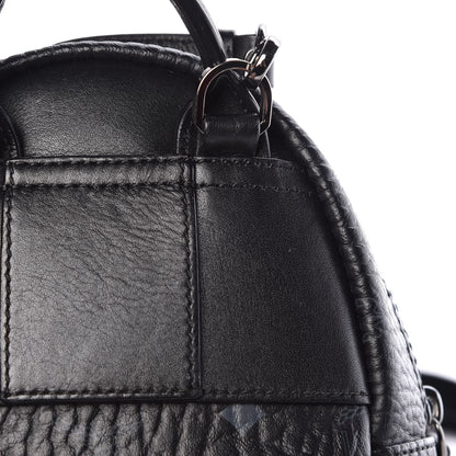 MCM Visetos Side Stud X-Mini Stark Bebe Boo Backpack Black 17 of 18