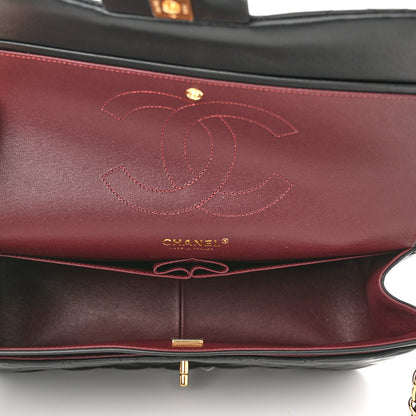 Chanel Lambskin Quilted Jumbo Double Flap Black 5 of 11