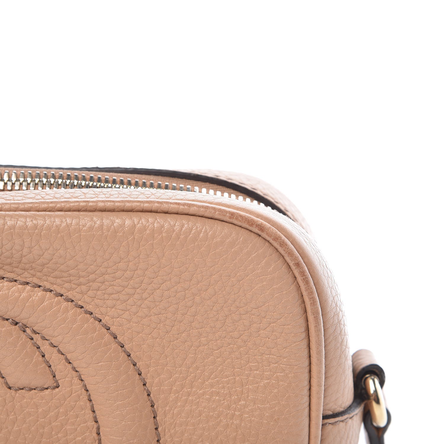 Gucci Pebbled Calfskin Small Soho Disco Bag Camelia 12 of 19
