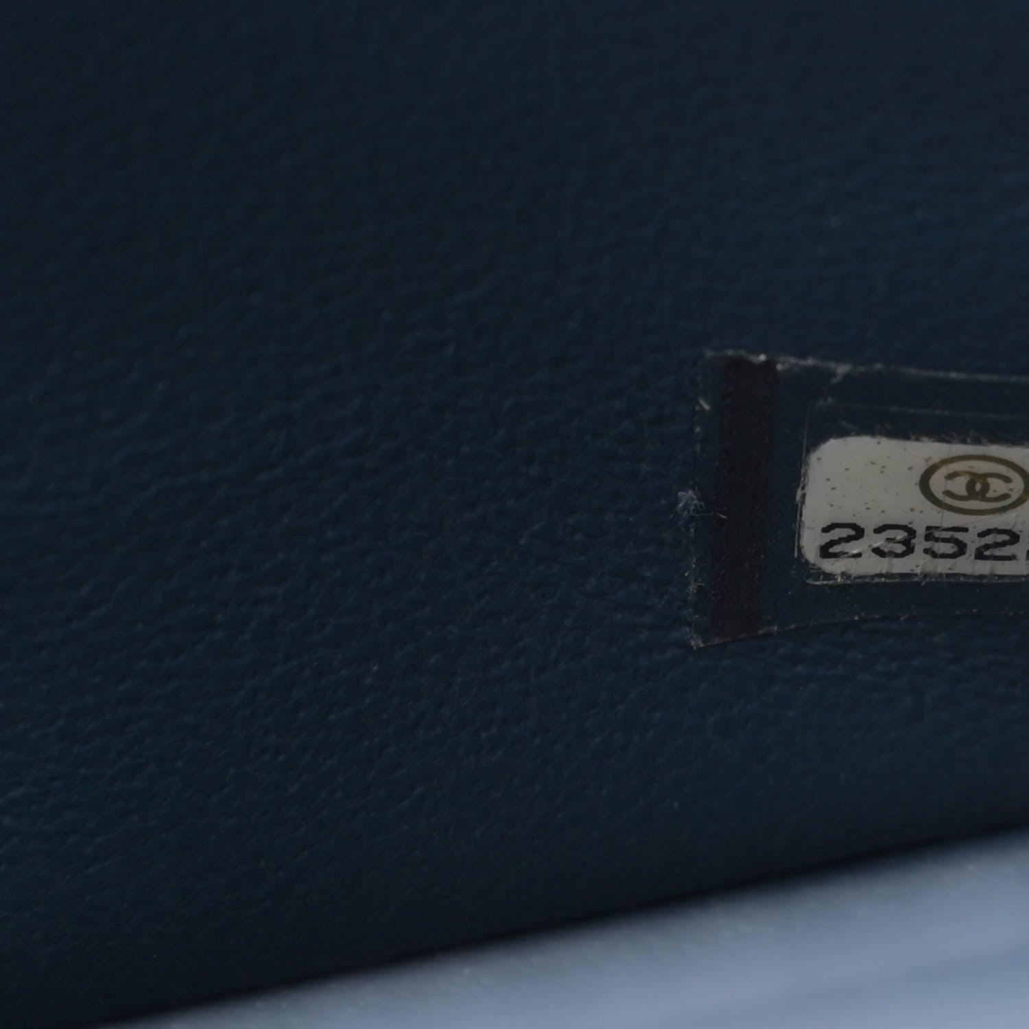 Chanel Lambskin Quilted Mini Rectangular Flap Dark Blue 7 of 10