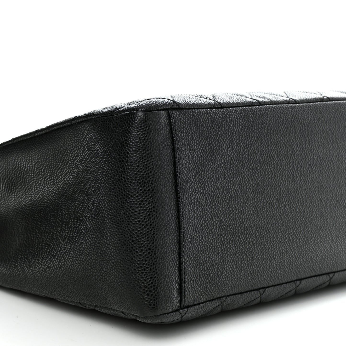 Caviar Quilted Grand Shopping Tote GST Black