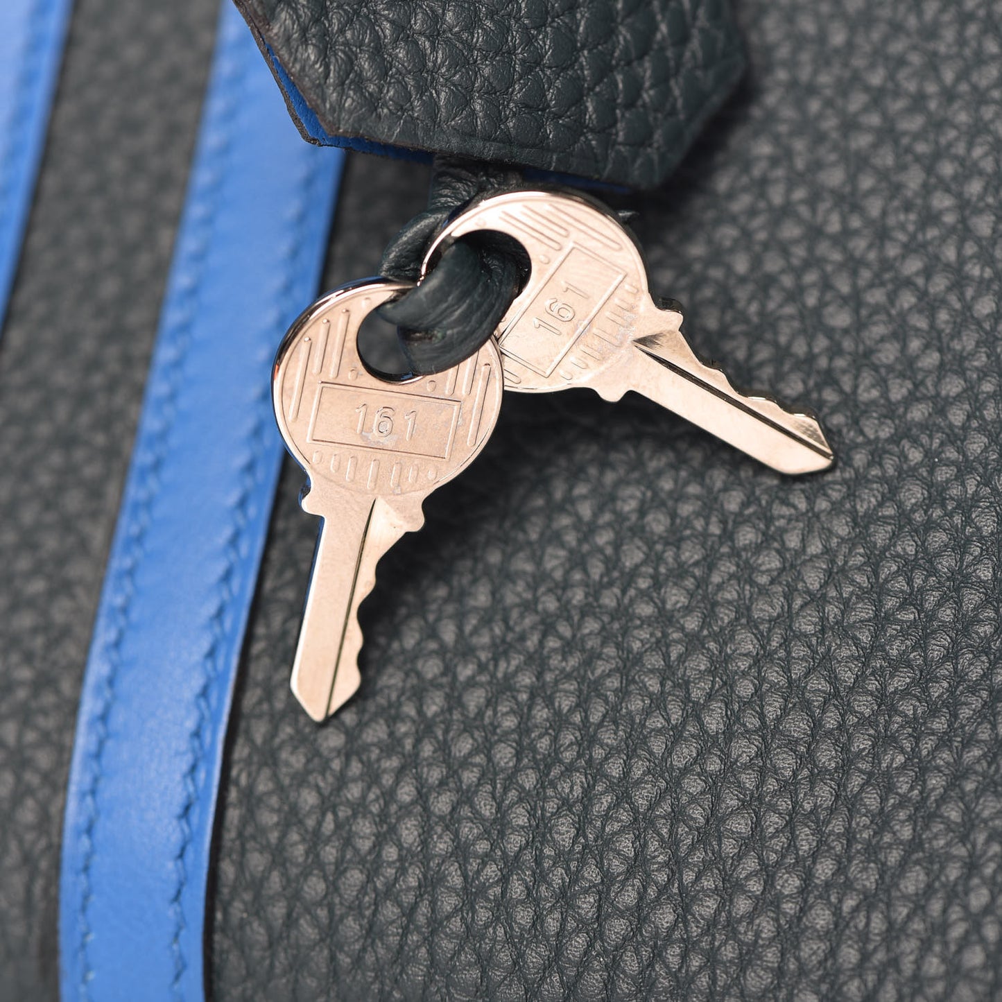 Togo Swift Officier Birkin 25 Vert Cypress Bleu Zellige