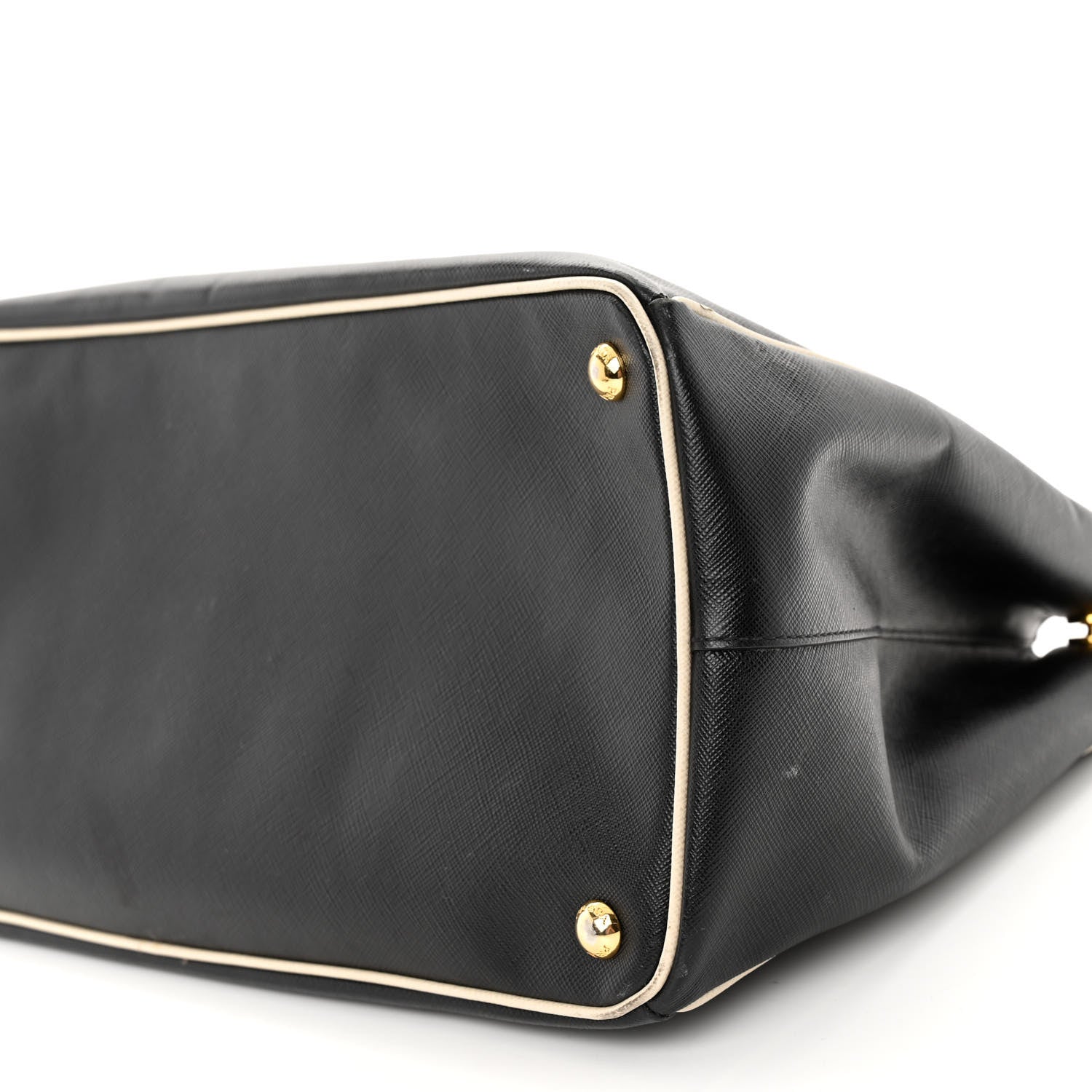 Prada Saffiano Lux Large Tote Black Talco 9 of 11