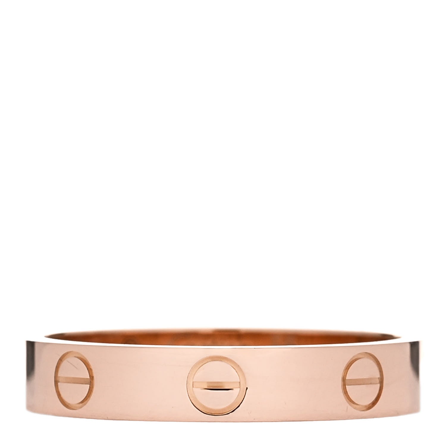 Cartier 18K Pink Gold 3.5mm LOVE Wedding Band Ring 56 7.5 1 of 5