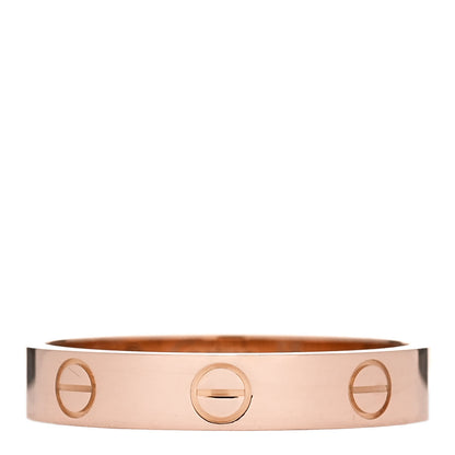 Cartier 18K Pink Gold 3.5mm LOVE Wedding Band Ring 56 7.5 1 of 5