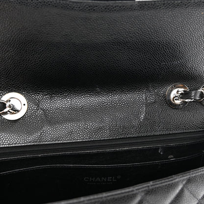 Chanel Caviar Jumbo Single Flap Black 11 of 15