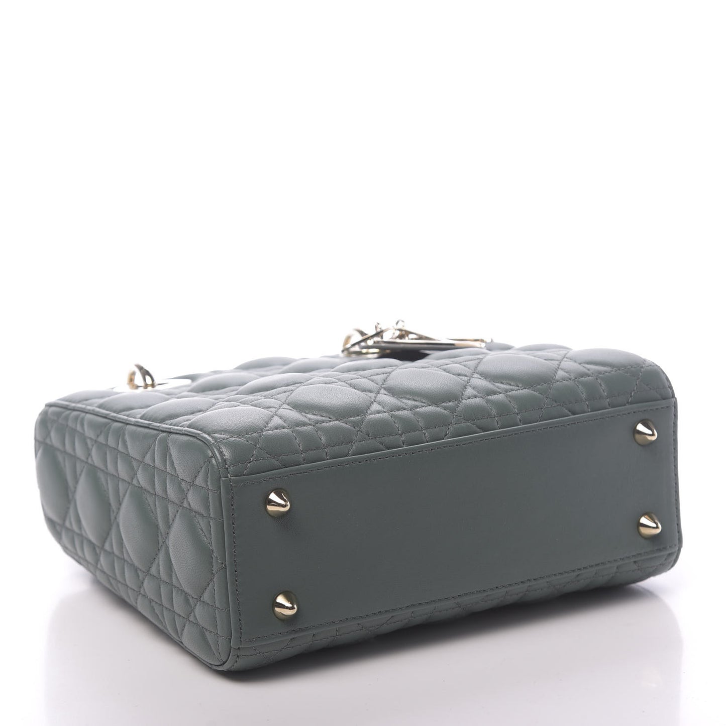 Lambskin Cannage Small My ABCDior Lady Dior Green