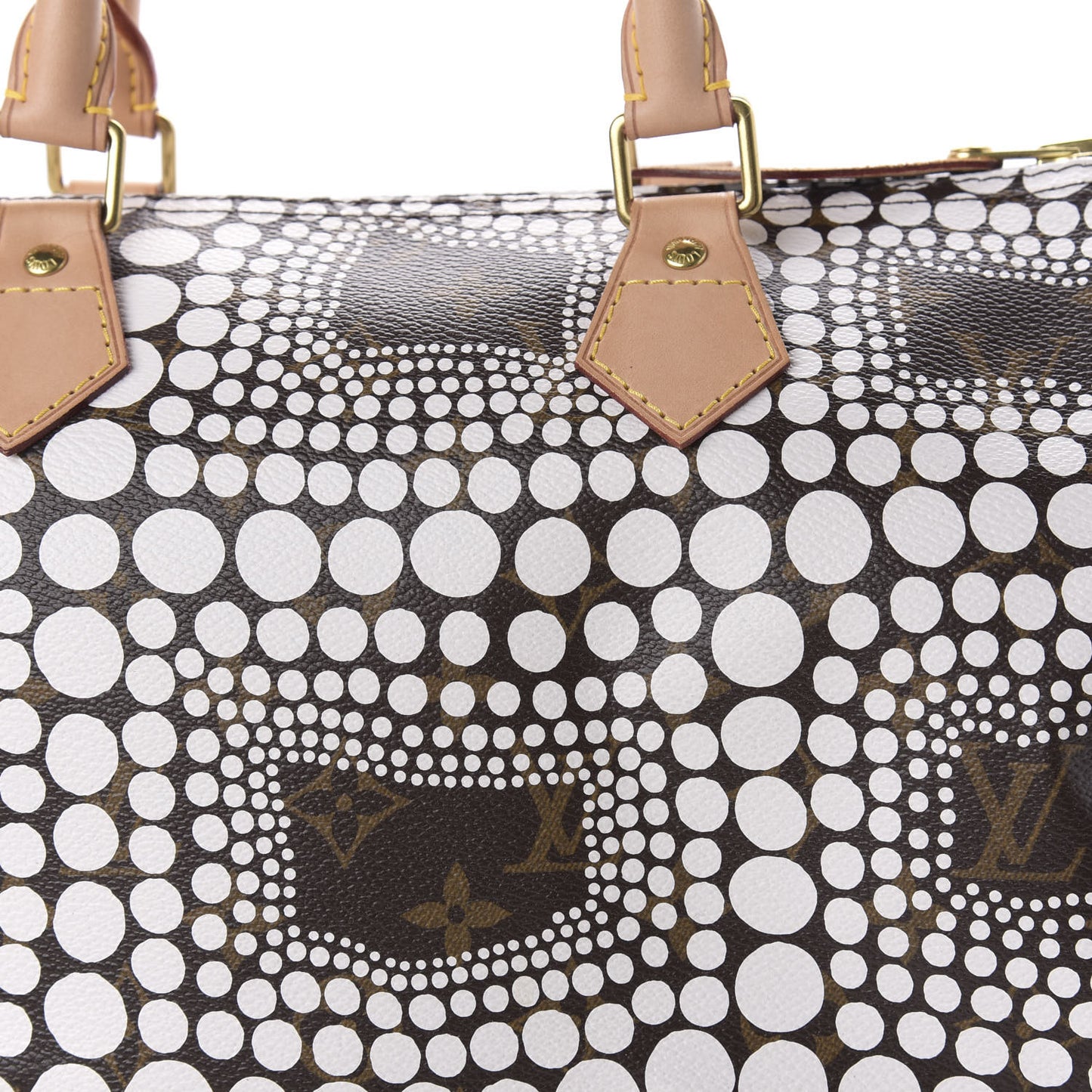 Monogram Kusama Town Speedy 30 White