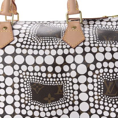 Louis Vuitton Monogram Kusama Town Speedy 30 White 10 of 10