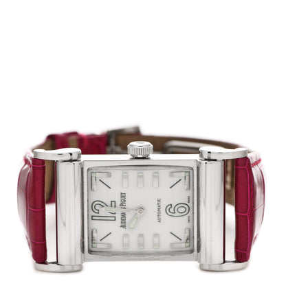 Audemars Piguet 18K White Gold Alligator 24mm Canape Automatic Watch 15091BC 2 of 4