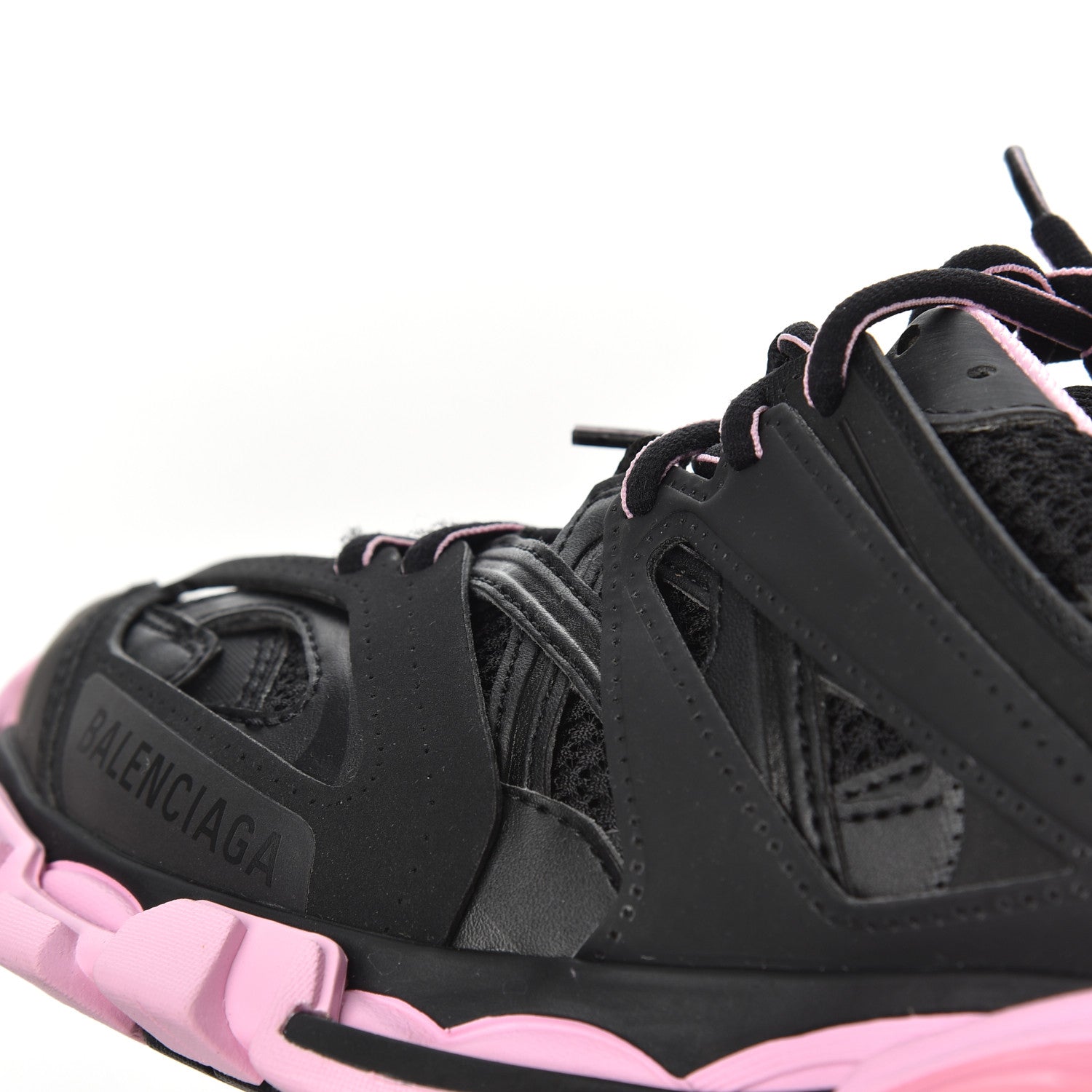Balenciaga Mesh Nylon Bi-Color Womens Track Sneakers 36 Black Pink 11 of 14