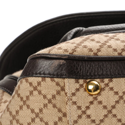 Gucci Diamante Cellarius Calfskin Medium 1973 Top Handle Bag Beige Ebony Cocoa 8 of 11