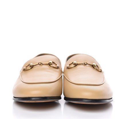 Gucci Lambskin Womens Brixton Horsebit Loafers 37.5 Wheat 2 of 9