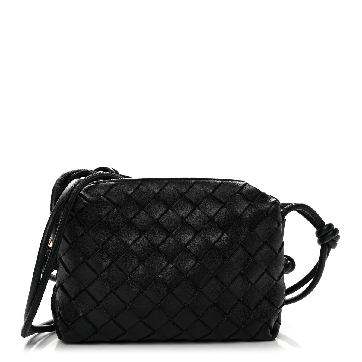 Bottega Veneta Nappa Intrecciato Mini Loop Camera Bag Black 1 of 12