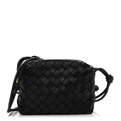 Bottega Veneta Nappa Intrecciato Mini Loop Camera Bag Black 1 of 12