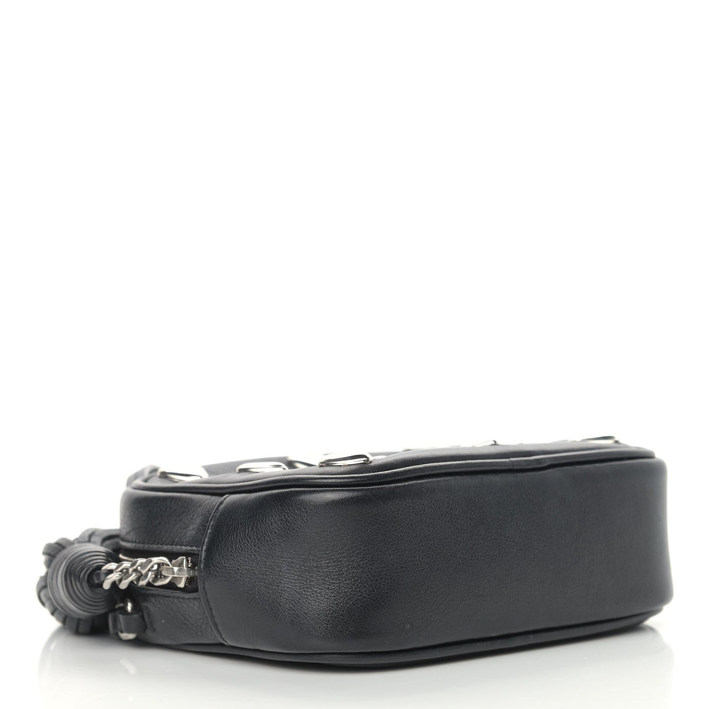 Calfskin Heart Monogram Lou Camera Bag Black