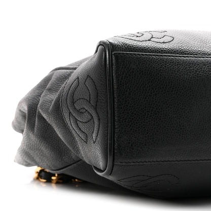 Chanel Caviar Triple CC Shoulder Bag Black 9 of 10