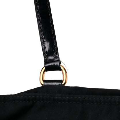 Prada Nylon Vela Grommet Tote Black 14 of 15