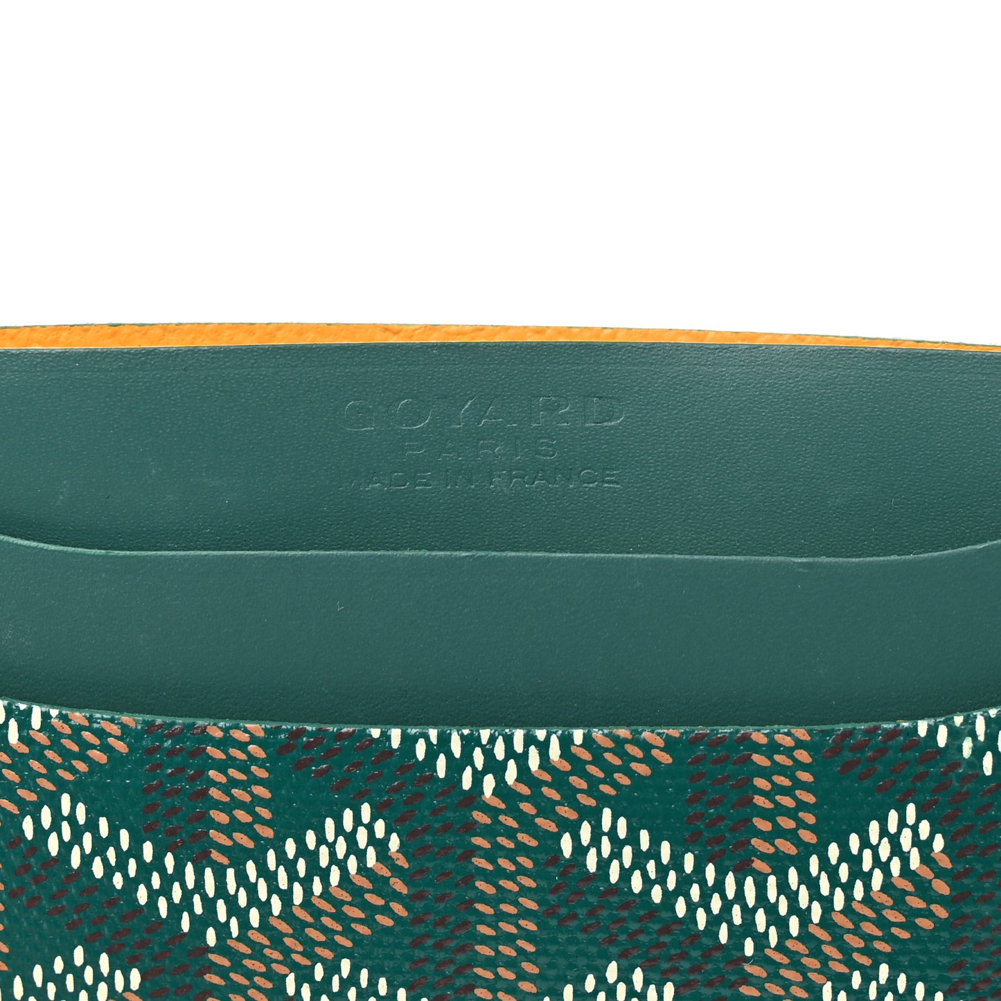 Goyardine Saint Sulpice Card Holder Green