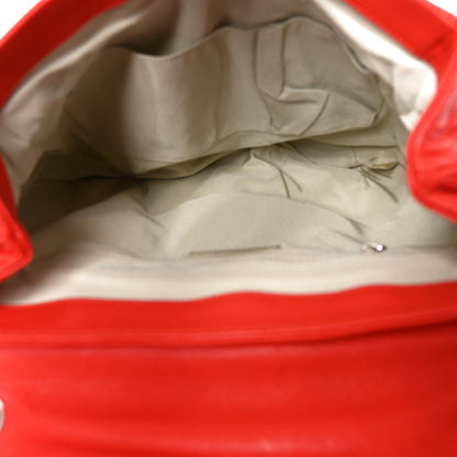 Chanel Washed Lambskin Quilted Large Chain Around Messenger Red 5 of 10