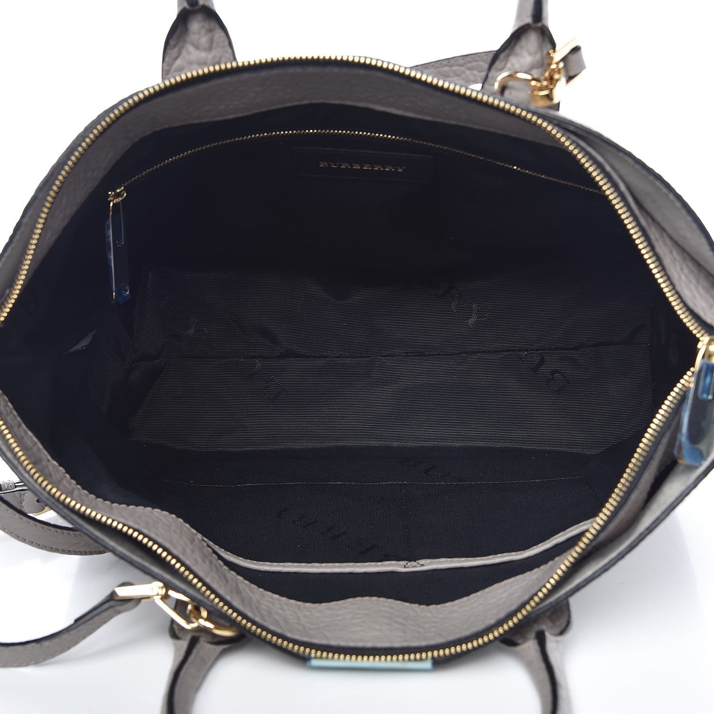 Heritage Grain Check Embossed Medium Dewsbury Tote Pale Grey