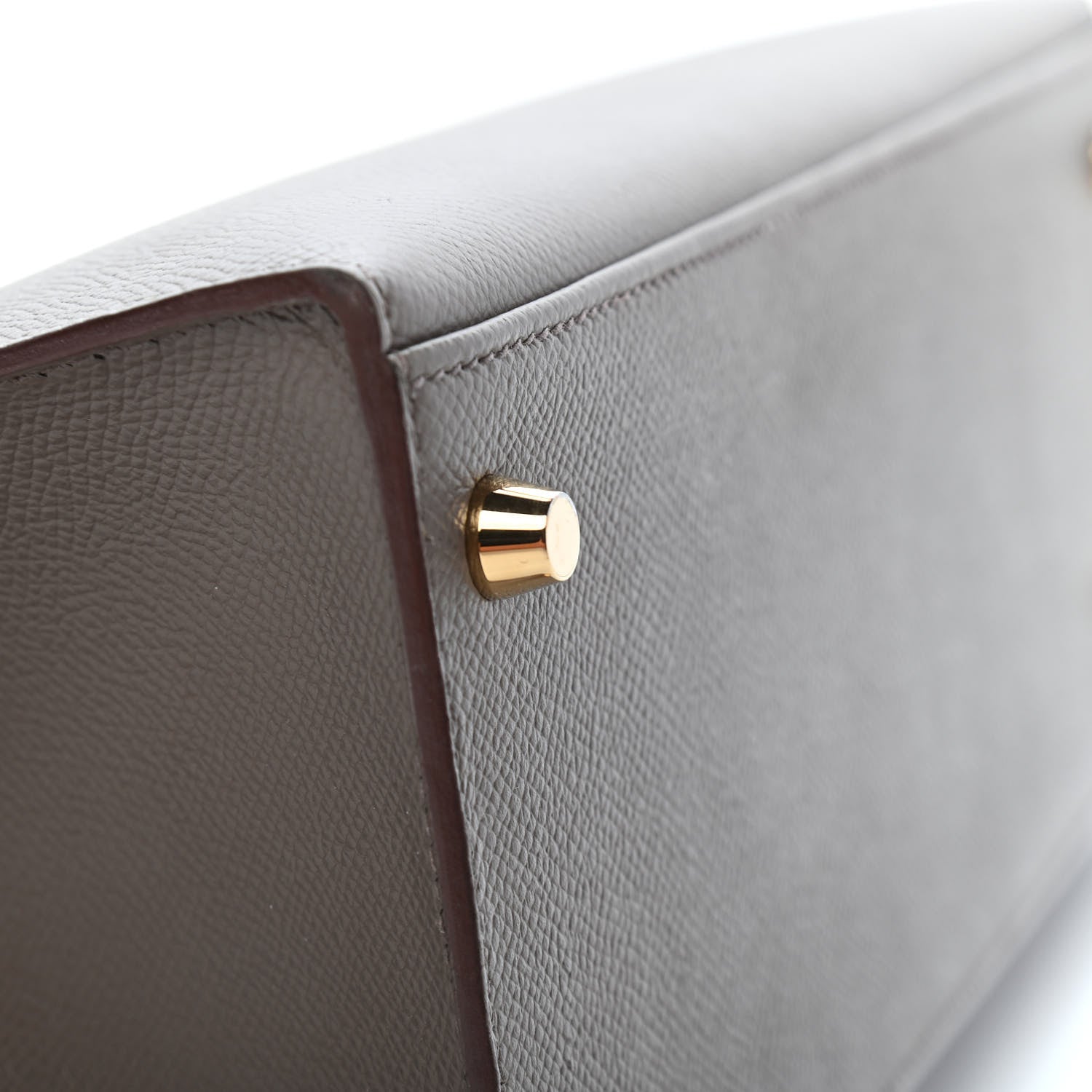 Hermes Epsom Kelly Sellier 28 Etain 7 of 39