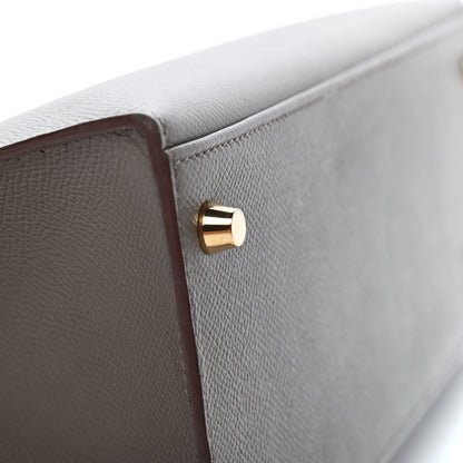Hermes Epsom Kelly Sellier 28 Etain 7 of 39
