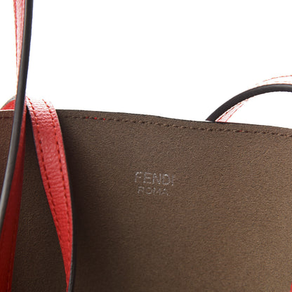 Fendi Vitello Vienna Enamel F is Fendi Shopping Tote Fiamma Taupe 9 of 9