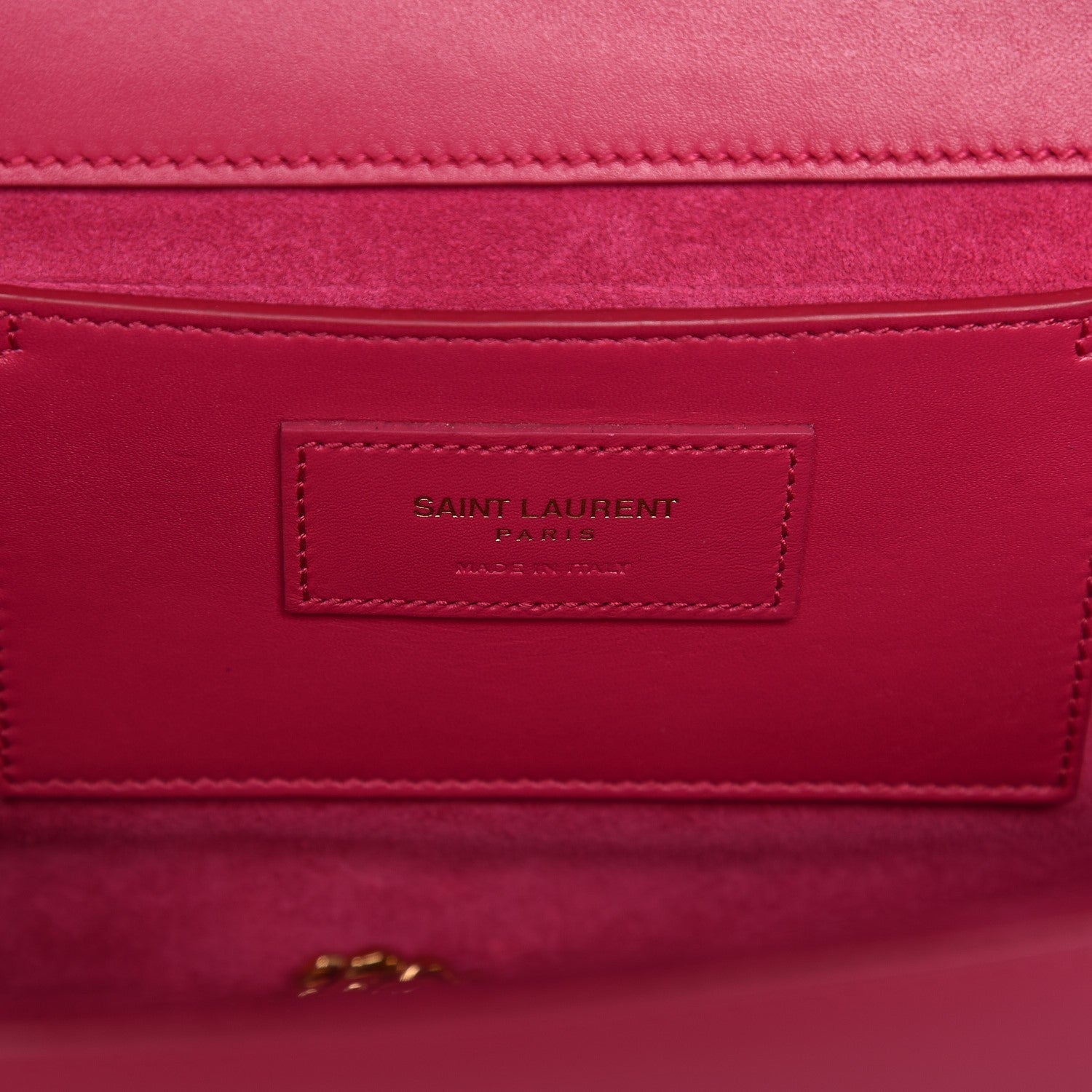 Saint Laurent Smooth Calfskin Medium Classic Monogram Kate Tassel Satchel Fuchsia 7 of 7