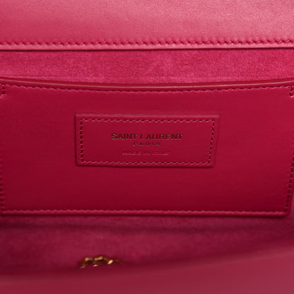 Saint Laurent Smooth Calfskin Medium Classic Monogram Kate Tassel Satchel Fuchsia 7 of 7