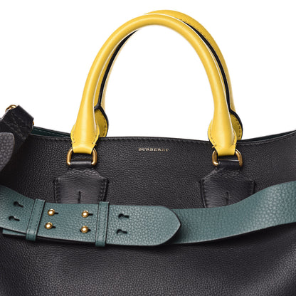 Burberry Soft Grain Calfskin Large Belt Bag Black Sea Green 10 of 10