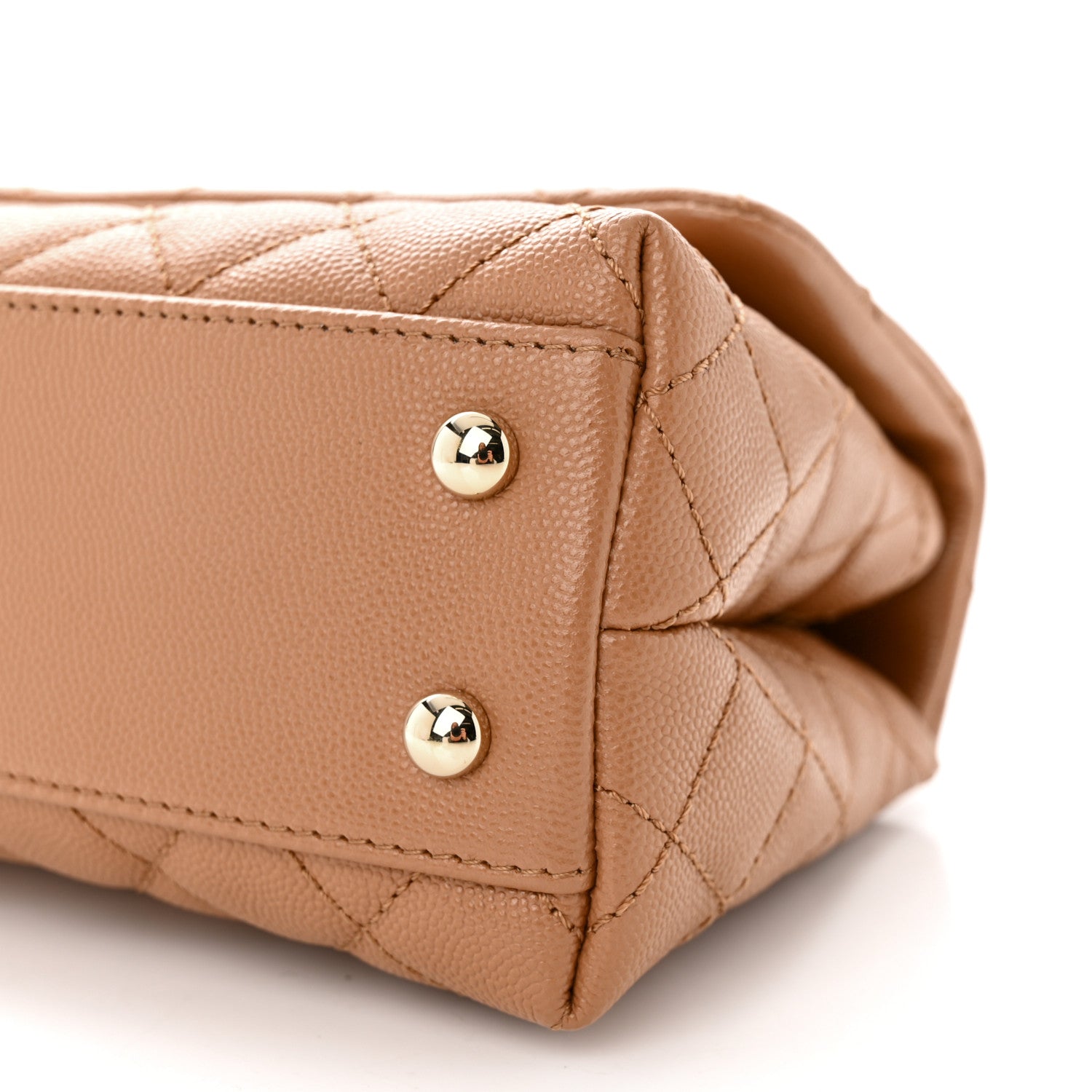 Chanel Caviar Quilted Mini Coco Handle Flap Brown 10 of 11