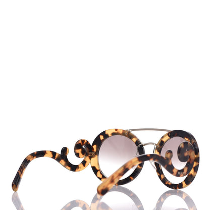 Prada Baroque Sunglasses SPR 13S Havana 4 of 8