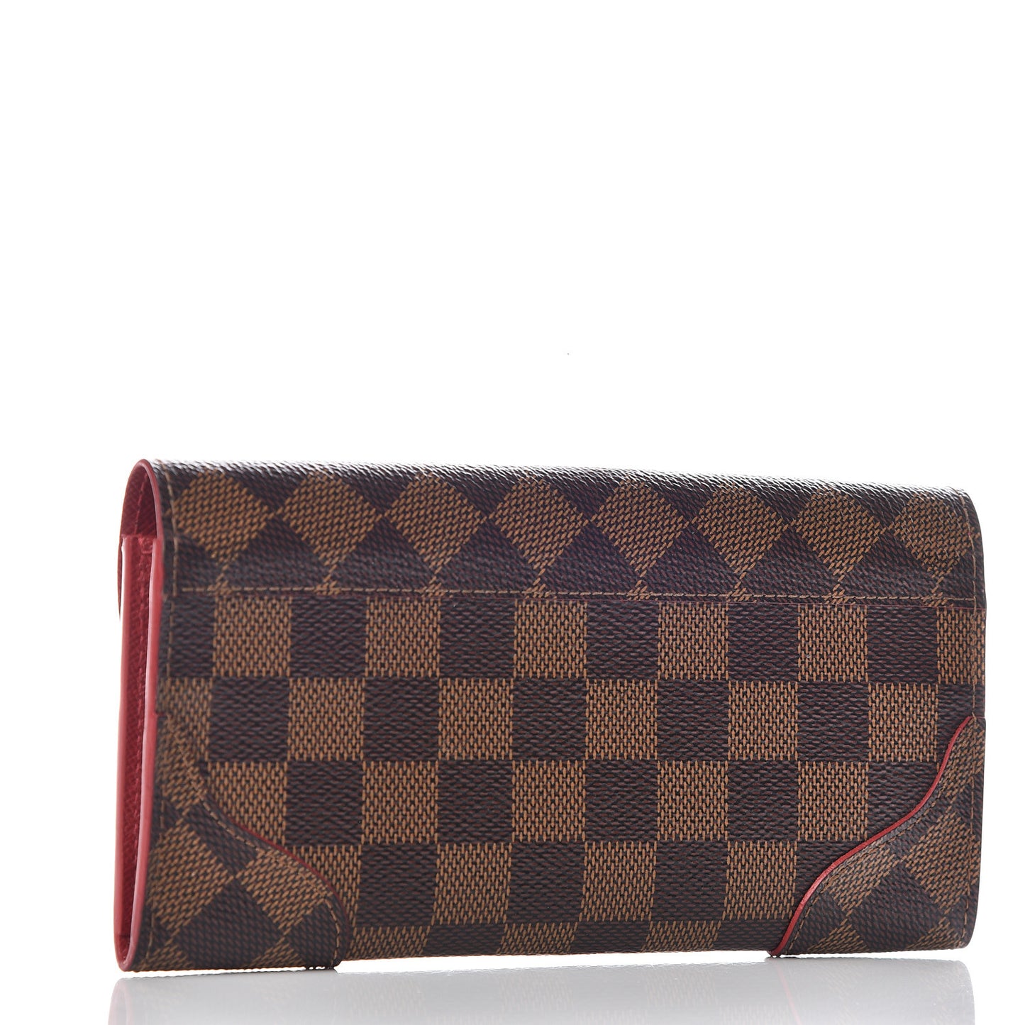 Damier Ebene Caissa Wallet Cherry